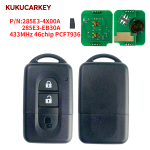 For Nissan X-trail Qashqai Pathfinder Micra NV200 P/N:285E3-4X00A/285E3-EB30A 433MHz 46chip PCF7936