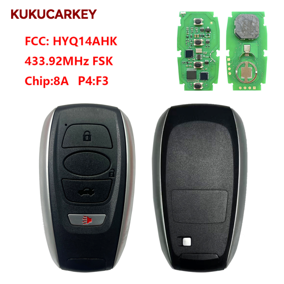 For Subaru 2017-2020 3+1Buttons Smart Key PN:88835-FL03A FCCID:HYQ14AHK 434mhz 231451-7000 433.92MHz FSK chip:8A