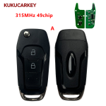For Ford F150 Ranger Galaxy S-Max KA+ Mondeo V 3/4Buttons Flip Remote Car Key 315MHz 49chip FCCID:N5F-A08TAA