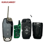 Flip Remote Car Key Fob For Ford Ranger F130 F150 2014-2019 2/3Buttons 434MHz With 49Chip FCCID: EB3T-15K601-BA   ES7T-15K601-BE