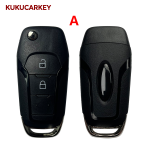 2 3 4 Buttons Flip Folding Remote Car Key Shell Case for Ford Fusion Edge Explorer Mondeo 2013-2015 HU101 blade