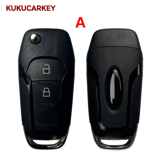 2 3 4 Buttons Flip Folding Remote Car Key Shell Case for Ford Fusion Edge Explorer Mondeo 2013-2015 HU101 blade