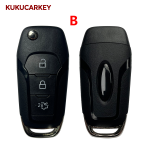 2 3 4 Buttons Flip Folding Remote Car Key Shell Case for Ford Fusion Edge Explorer Mondeo 2013-2015 HU101 blade
