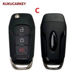 2 3 4 Buttons Flip Folding Remote Car Key Shell Case for Ford Fusion Edge Explorer Mondeo 2013-2015 HU101 blade