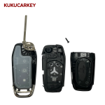 2 3 4 Buttons Flip Folding Remote Car Key Shell Case for Ford Fusion Edge Explorer Mondeo 2013-2015 HU101 blade
