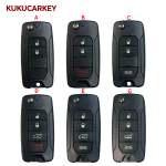 2/3/4 Buttons For Jeep Wrangler Renegade 2015-2018 Flip Remote Car Key Shell Case Replacement Housing Blade:SIP22