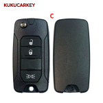2/3/4 Buttons For Jeep Wrangler Renegade 2015-2018 Flip Remote Car Key Shell Case Replacement Housing Blade:SIP22