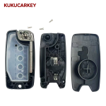 2/3/4 Buttons For Jeep Wrangler Renegade 2015-2018 Flip Remote Car Key Shell Case Replacement Housing Blade:SIP22