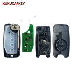 For Jeep Renegade for Fiat 500X 2016-2018 FCC ID: 2ADFTF15AM433TX Flip Remote Key FOB 2/3/4Buttons 433.92MHz MQB48 Chip Blade:SIP22