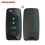 For Jeep Renegade for Fiat 500X 2016-2018 FCC ID: 2ADFTF15AM433TX Flip Remote Key FOB 2/3/4Buttons 433.92MHz MQB48 Chip Blade:SIP22