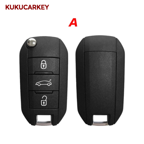 For Peugeot  433Mhz Remote Car Key 208 301 308 508 2008 5008 Hella Fit Citroen C3 C4 C4L ID46-7941 Chip (HU83)