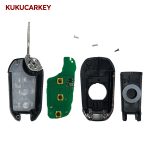 For Peugeot  433Mhz Remote Car Key 208 301 308 508 2008 5008 Hella Fit Citroen C3 C4 C4L ID46-7941 Chip (HU83)