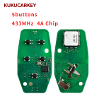 For Alfa Romeo Giulia Stelvio 2015-2024 433MHz 4Achip FCCID:KR5ALFA434  ALFA434  P/N:6EP44LXHAA 6WN7OLXHAA Continental:A2C97635100  A2C97635102