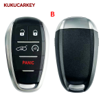 Smart Remote Key Housing 3/5 Buttons With Uncut Key Blade Fit Alfa Romeo Giulia 2015+, Stelvio 2016+ & Other Vehicles