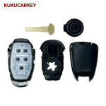 Smart Remote Key Housing 3/5 Buttons With Uncut Key Blade Fit Alfa Romeo Giulia 2015+, Stelvio 2016+ & Other Vehicles