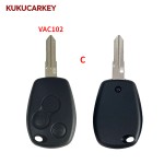 3 Buttons 433MHz ID46 PCF7946 Chip Remote Car Key For Renault Duster Modus Clio 3 Twingo Dacia Logan Sandero Kangoo Blade:VA2/HU136TE/VAC102/HU136/NE72