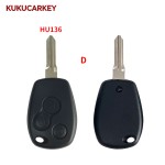 3 Buttons 433MHz ID46 PCF7946 Chip Remote Car Key For Renault Duster Modus Clio 3 Twingo Dacia Logan Sandero Kangoo Blade:VA2/HU136TE/VAC102/HU136/NE72