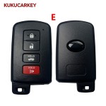 2/3/4 Buttons smart key for Toyota car remote shell with blade
