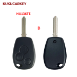 3 Buttons Replacement Remote Key Shell Case For Renault Clio Modus Kangoo Master Vauxhall Twingo Vivaro Primastar Logan Sandero  Blade:VA2/HU136TE/VAC102/HU136/NE72