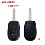 For Renault Logan Sandero Symbole Trafic Lodgy Dokker Dacia Duster ID4A PCF7961M Chip 3 Buttons Car Remote Control Key FCCID:CWTWE1G0003 Blade:VA2/HU136TE/VAC102/HU136/Left
