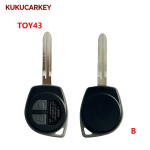 For Suzuki Key Swift Grand Vitara SX4 Liana Aerio Jimny Jimn Auto Key 2 Buttons Remote Car Key Silicone Rubber Pad Blade:SZ11R/TOY43/HU133R