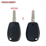 2 Buttons Replacement Remote Key Shell Case For Renault Clio Modus Kangoo Master Vauxhall Twingo Vivaro Primastar Logan Sandero Blade:VA2/HU136TE/VAC102/HU136/NE73