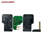 For Renault Megane 2 3 Scenic Clio 2003-2008 Card Remote Key 3Buttons 433Mhz ID46 PCF7947 Chip