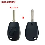 2 Buttons 433MHz ID46 PCF7946 Chip Remote Car Key For Renault Duster Modus Clio 3 Twingo Dacia Logan Sandero Kangoo Blade:VA2/HU136TE/VAC102/HU136/NE73