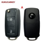 For VW Transporter Polo GOLF 202AD Folding Remote key Shell Fob HU66Blade 2/3/3+1 Buttons