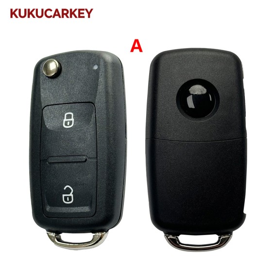 For VW Transporter Polo GOLF 202AD Folding Remote key Shell Fob HU66Blade 2/3/3+1 Buttons