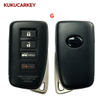 For Lexus ES GS NX RX LX XM38 2/3/4 Buttons Smart Car Key Shell