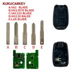 For Renault Logan Sandero Symbole Trafic Lodgy Dokker Dacia Duster ID4A PCF7961M Chip 2 Buttons Car Remote Control Key FCCID:CWTWE1G0003 Blade:VA2/HU136TE/VAC102/HU136/Left