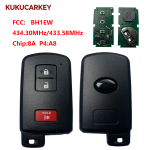 For Toyota Land Cruiser Smart Key, 3Buttons, BH1EW 89904-60K30 Keyless Go 434.30MHz/433.58MHz chip:8A P4:A8