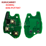 3 Buttons 433MHz ID46 PCF7947 Chip Remote Car Key For Renault Duster Modus Clio 3 Twingo Dacia Logan Sandero Kangoo Blade:VA2/HU136TE/VAC102/HU136/NE72