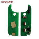 2/3 Buttons Flip Remote Key Fob, HITAG AES 4A Chip, 433MHz, FCC ID:A2C86460000, Replacement Car Key for Fiat Strada, MOBI, UNO, Fiorino, E MAIS