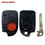 Key Remote Shell For Toyota Yaris L Yaris Vios Hiace 2/3/4 Buttons