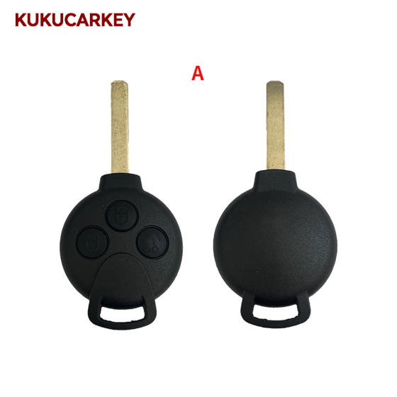 3/4Buttons Car Remote Smart Key For Mercedes-Benz Smart Fortwo 451 2007-2013 433Mhz 46Chip PCF7941 FCCID:KR55WK45144 4518203797