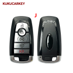 Remote Key Shell Case For Ford Edge Explorer Expedition Fusion Mondeo Replacement Smart Keyless Promixity Card 2017+