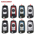 3/4 Buttons Key Case For BMW CAS4 F 3 5 7 Series E90 E92 E93 X5 F10 F20 F30 F40 Key Case Cover Smart Car Key Case Shell