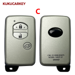 Replacement  Smart Remote White Key Shell 2/3/4 Button for Toyota 4 Runner Avalon Land Cruiser Prius Highlander Venza Prius
