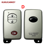 Replacement  Smart Remote White Key Shell 2/3/4 Button for Toyota 4 Runner Avalon Land Cruiser Prius Highlander Venza Prius