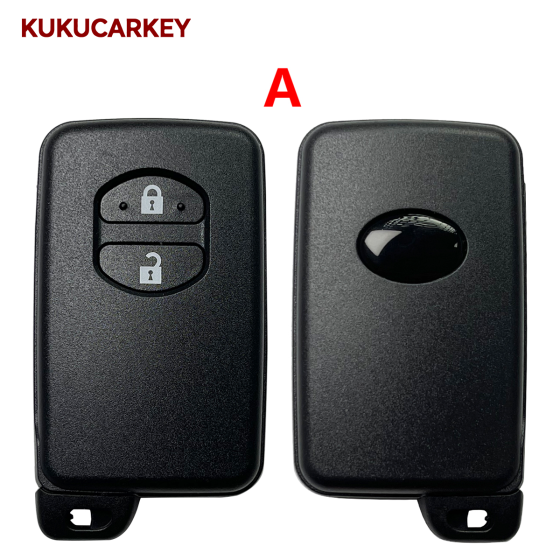 Car Key Fob Case Shell Housing for Toyota Land Cruiser Prado Camry Crown Majesta Highlander Kluger Mark X Subaru Foreste XV TOY48 Emergency Key Blank Uncut
