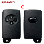 Replacement Shell 2/3/4 Buttons Smart Remote Key Fob for Toyota RAV4 Vitz Ractis Car Key Blank Case TOY48