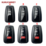 Upgrade Remote 2/3/4Buttons Car Smart Key Shell For Toyota Camry Crown Avalon  Land Cruiser Prius RAV4 Venza 4Runner Fob Case