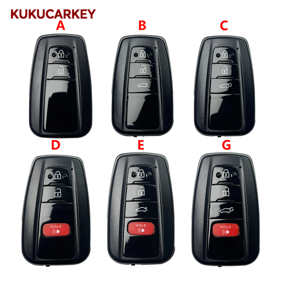 Upgrade Remote 2/3/4Buttons Car Smart Key Shell For Toyota Camry Crown Avalon  Land Cruiser Prius RAV4 Venza 4Runner Fob Case