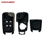Flip Folding Remote car Key Shell For Chevrolet Cruze Epica Lova Camaro Impala 2/3/4/5 Buttons HU100 Blade