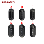 For Fiat 500 Panda Punto Bravo Stilo Ducato SIP22 2/3 Buttons Filp Remote Car Key shell