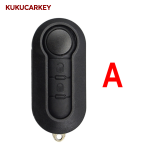 For Fiat 500 Panda Punto Bravo Stilo Ducato SIP22 2/3 Buttons Filp Remote Car Key shell