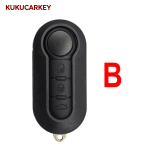 For Fiat 500 Panda Punto Bravo Stilo Ducato SIP22 2/3 Buttons Filp Remote Car Key shell
