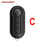 For Fiat 500 Panda Punto Bravo Stilo Ducato SIP22 2/3 Buttons Filp Remote Car Key shell